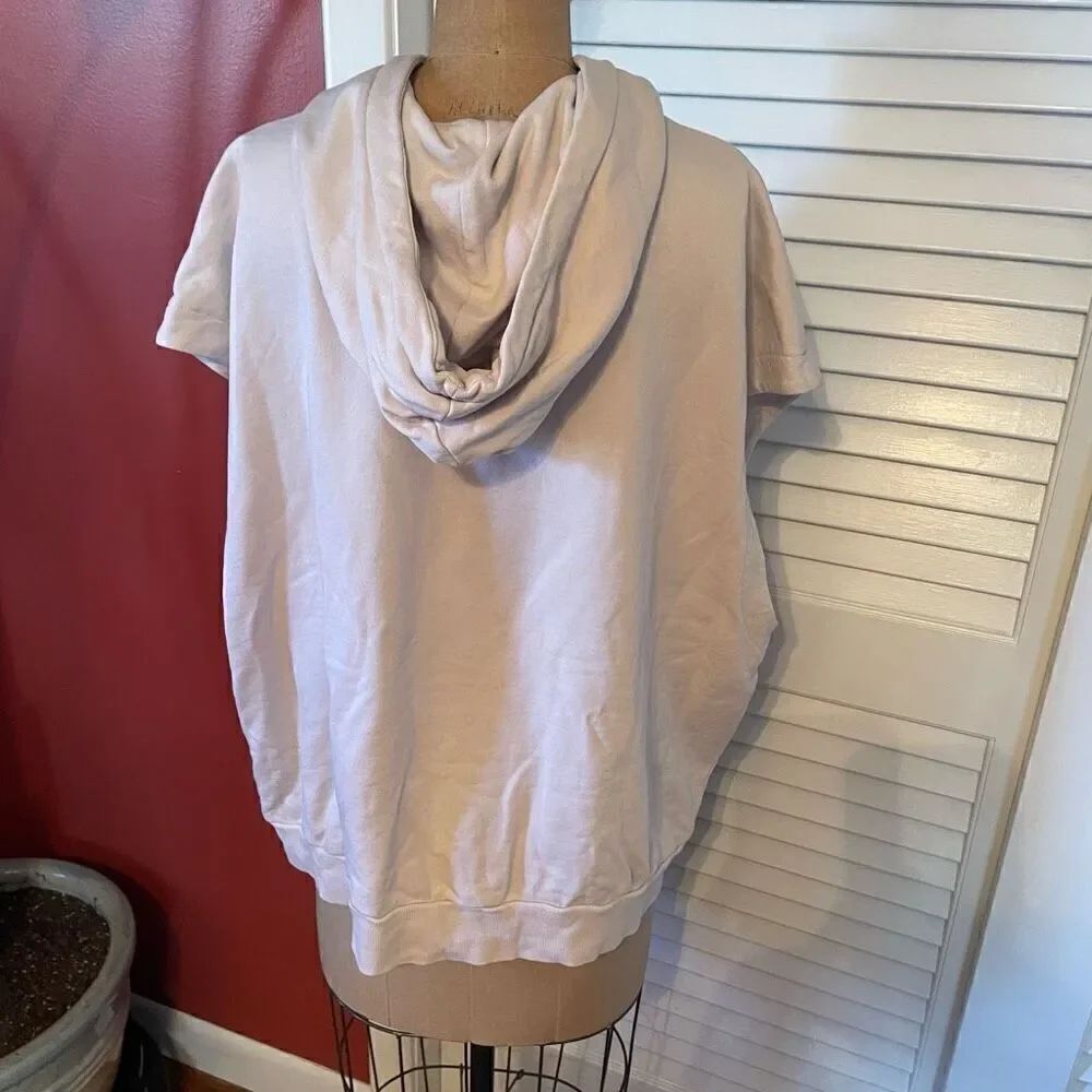 H&M | pale pink oversized sleeveless hoodie XL - Picture 4 of 7